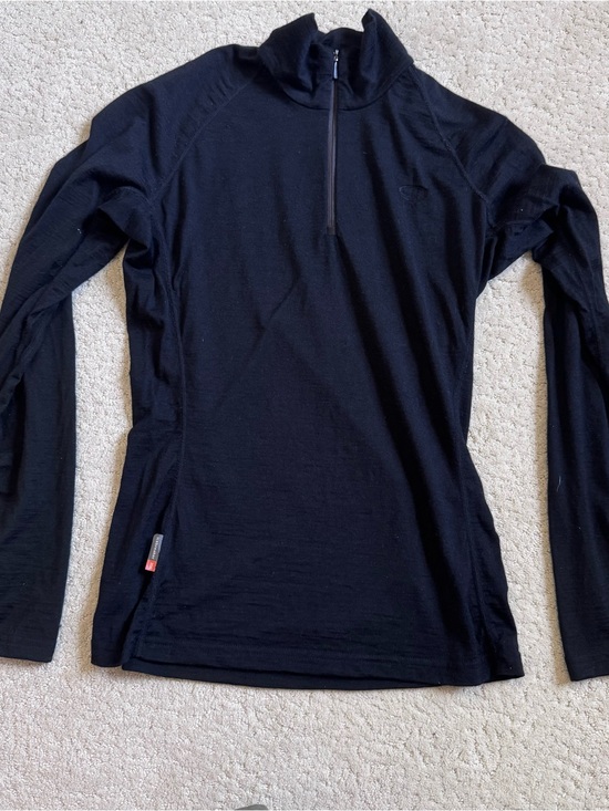 Icebreaker Tops - Icebreaker Bodyfit 200 Pure Merino Wool 1/4 Zip Base Layer Top Women's Large